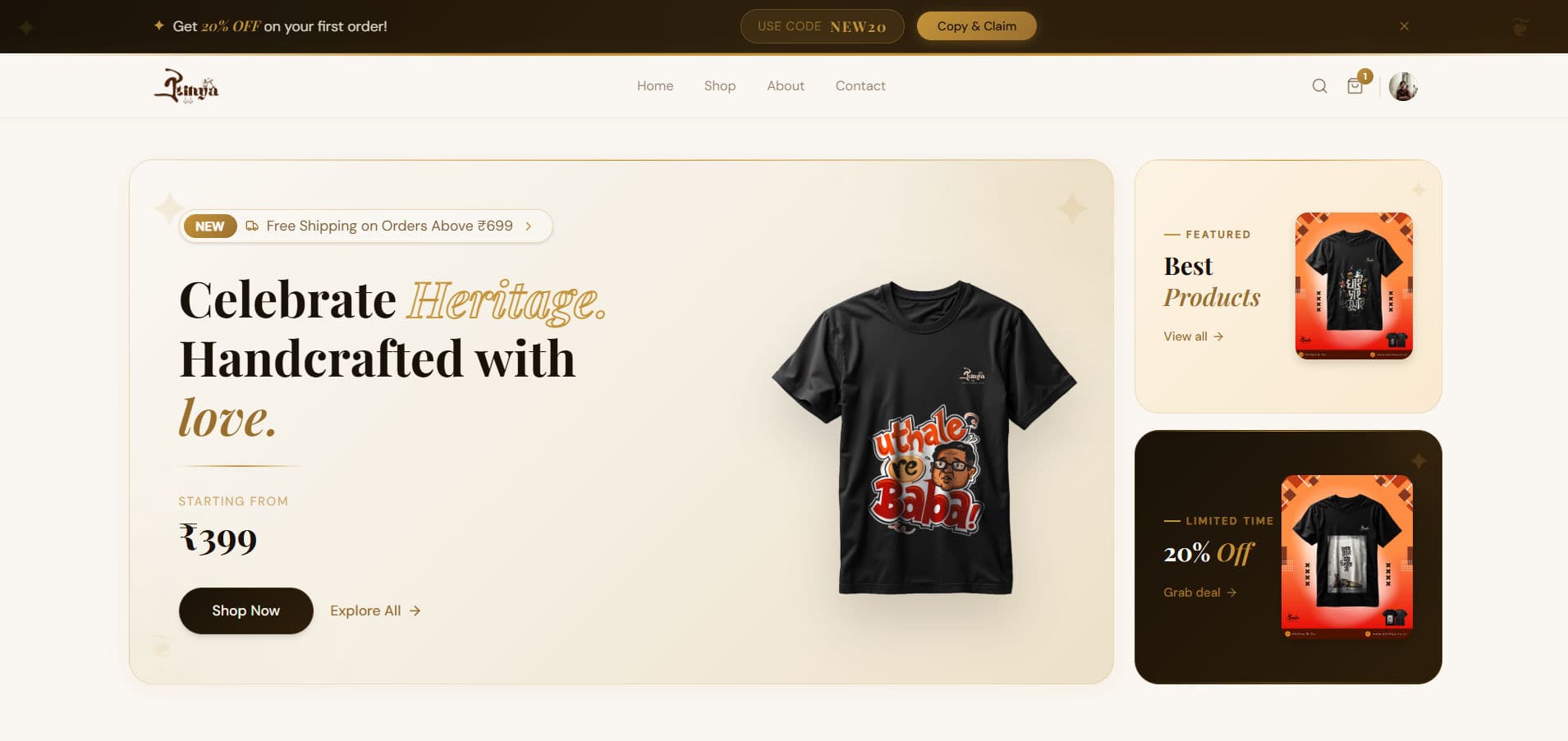 Aitihya: E-Commerce Website